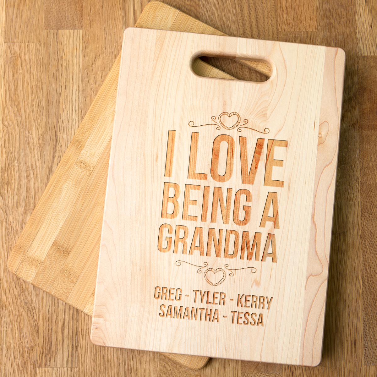 Love Being Grandma Cutting Board - Maple