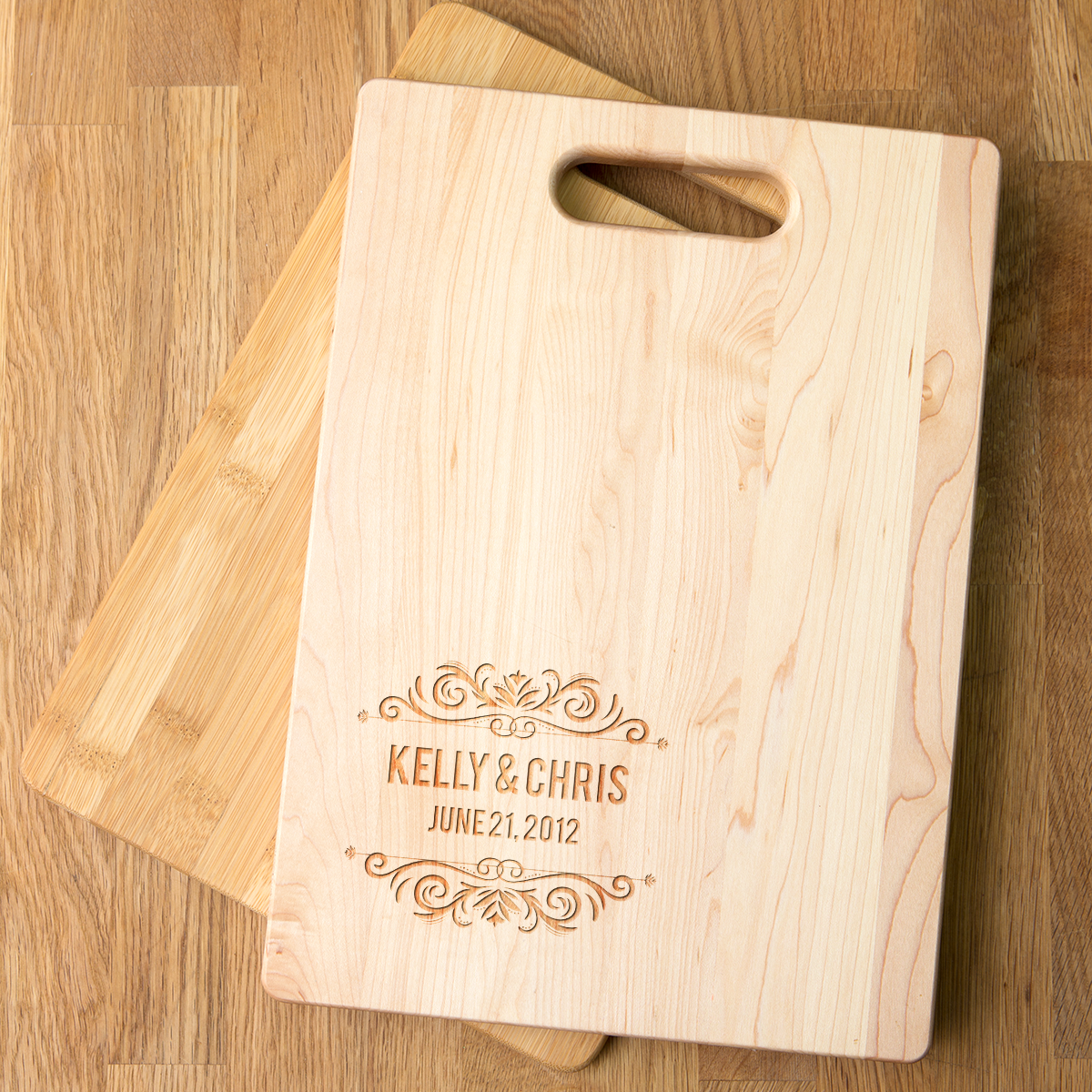 Love Names Date Cutting Board - Maple