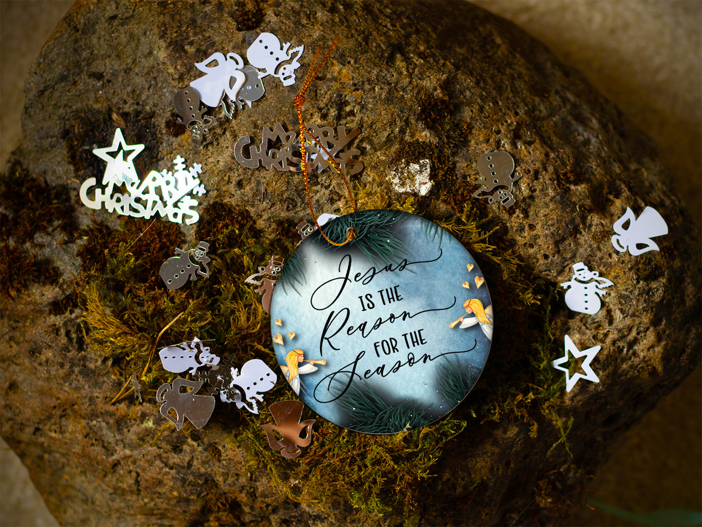 Jesus Is The Reason - Ceramic Round Ornament