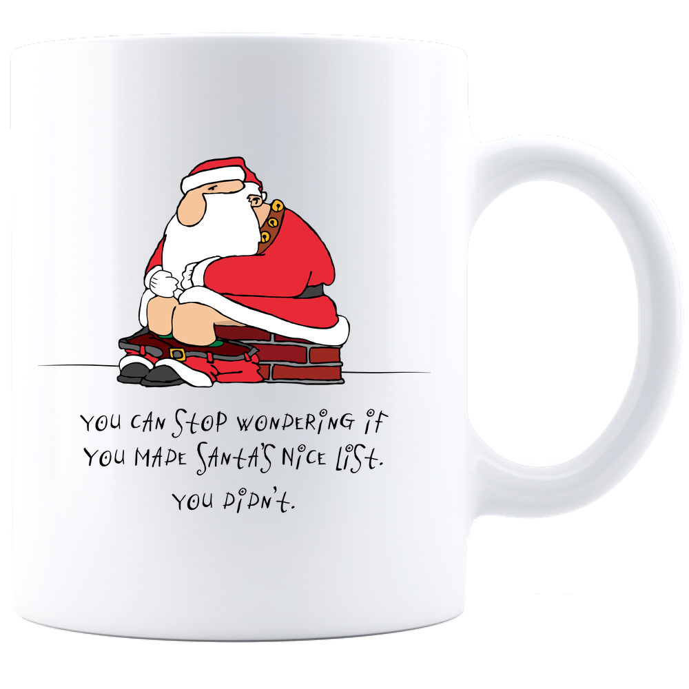 Bad Santa Holiday Coffee Mug - White