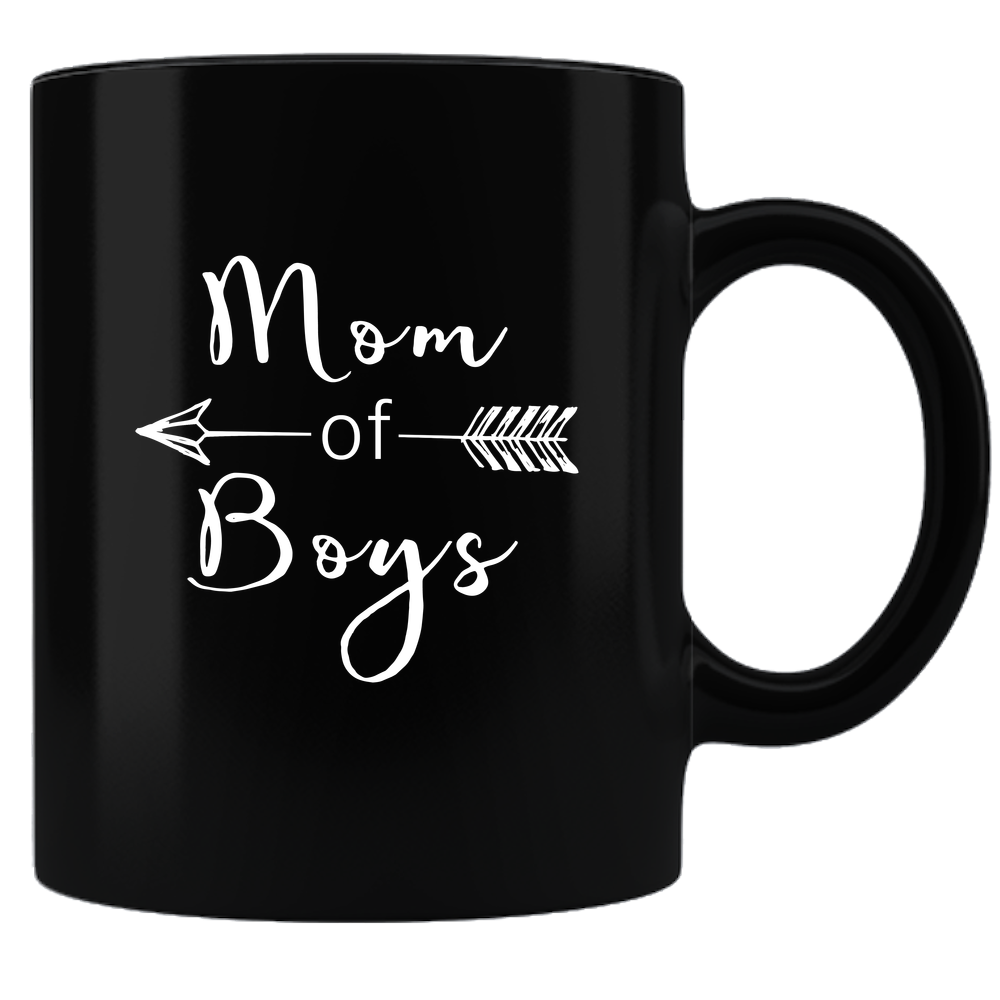 Mom Of Boys - Coffee Mug - Black