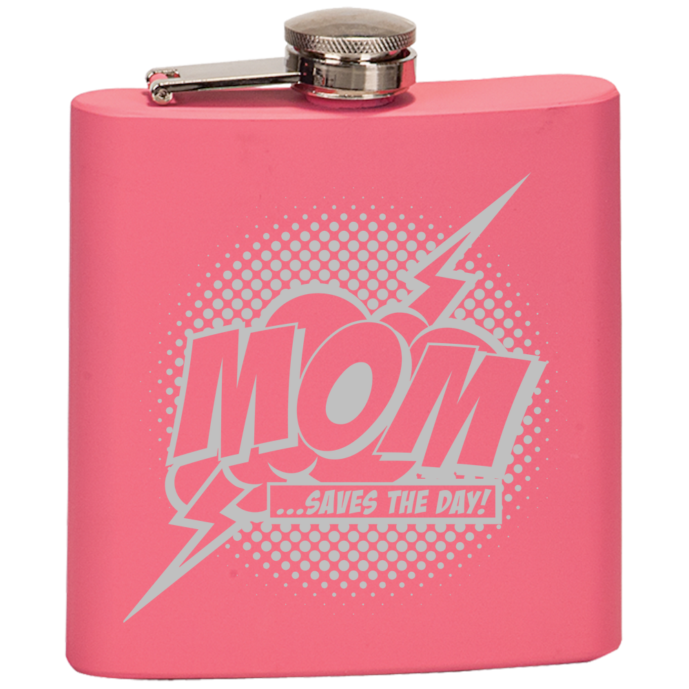 Mom Saves The Day Flask