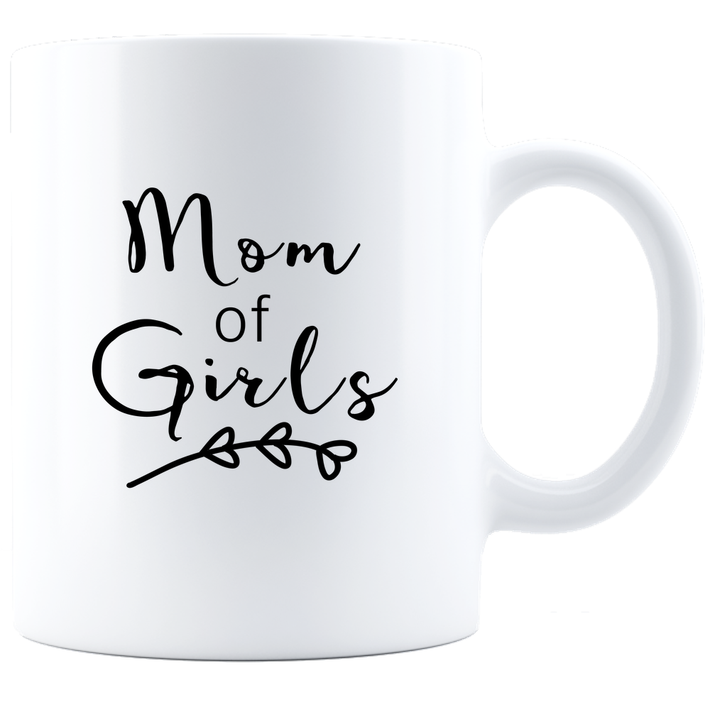 Mom Of Girls - Coffee Mug - White