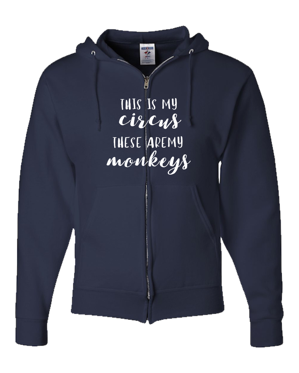 This Is My Circus Dark - Adult Zipper Hoodie