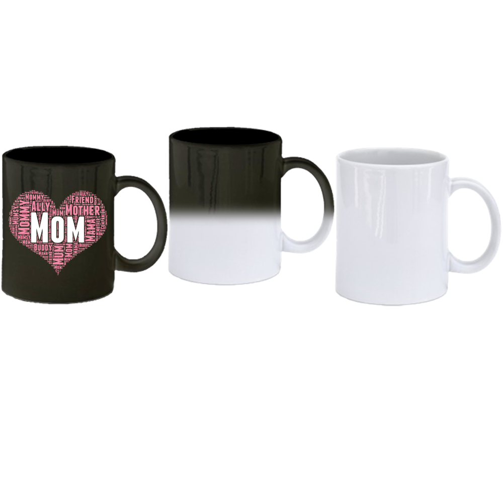 Mom Heart Coffee Mug - Color Change
