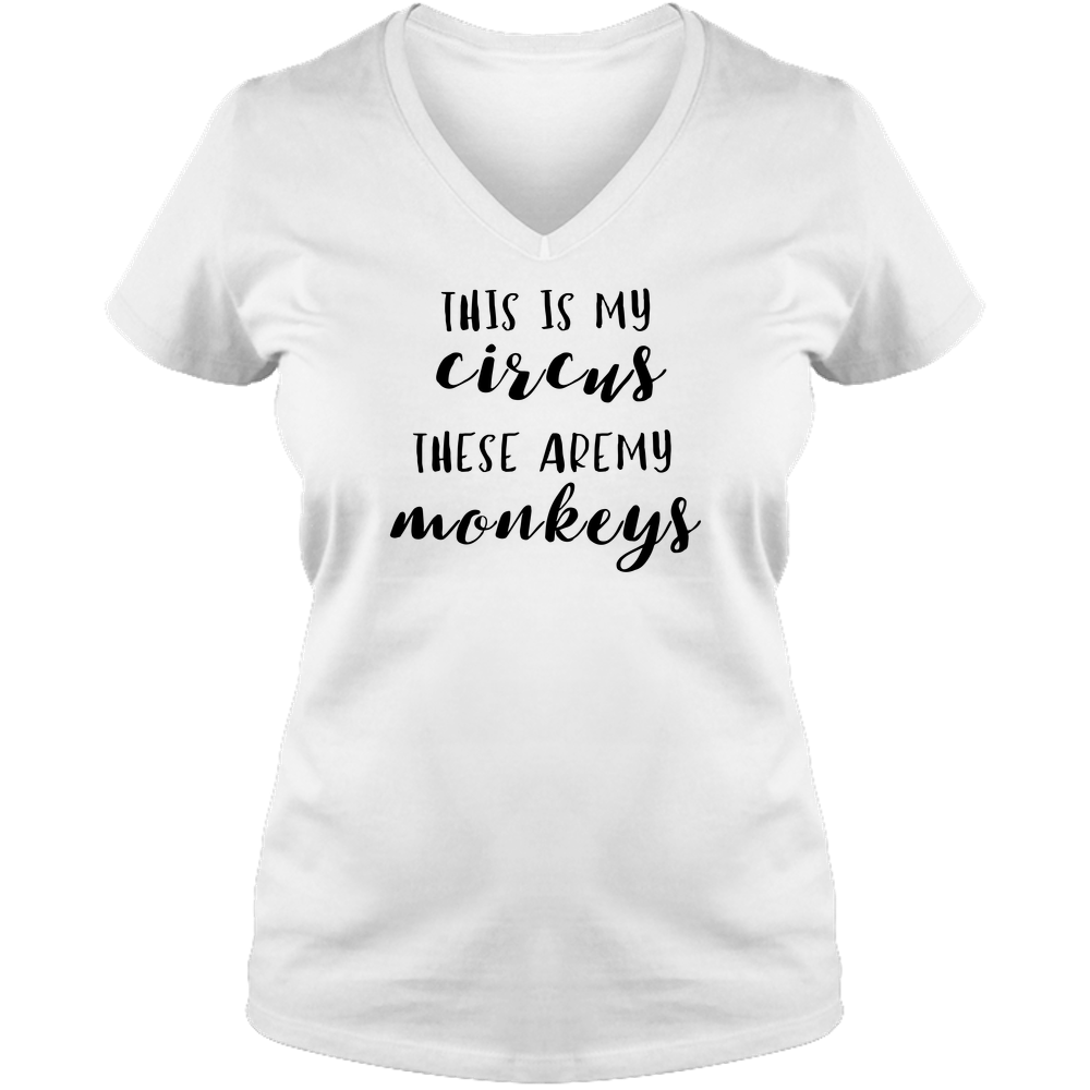 This Is My Circus Light - Ladies V Neck Tee