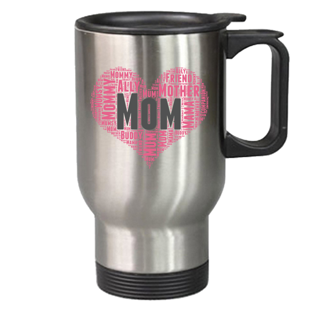 Mom Heart Travel Mug
