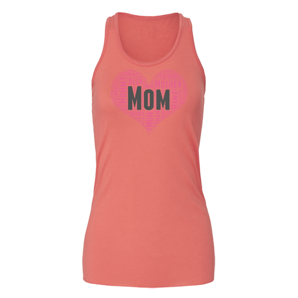 Mom Heart Bella Flowy Tank - Light