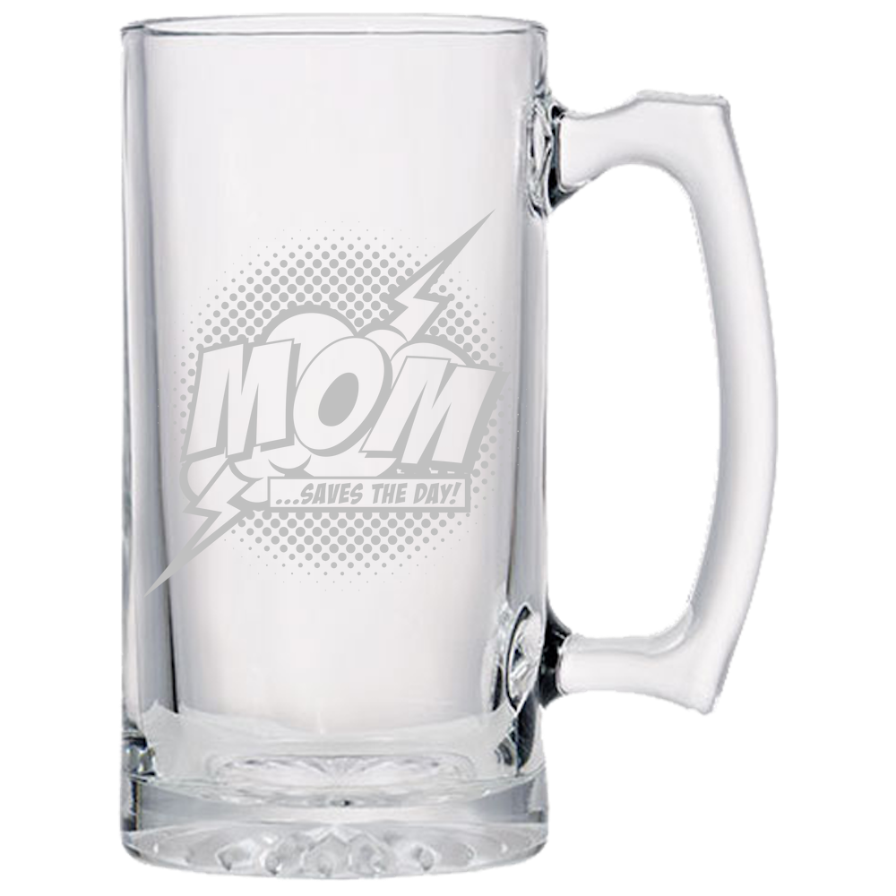 Mom Saves The Day Beer Mugs