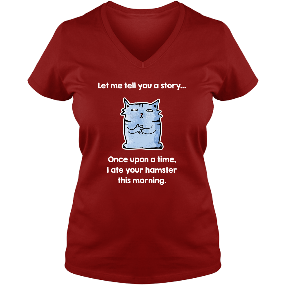 Let Me Tell You A Story - Ladies V Neck Tee