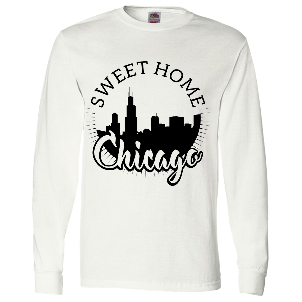 Sweet Home Chicago Adult Long Sleeve Tee