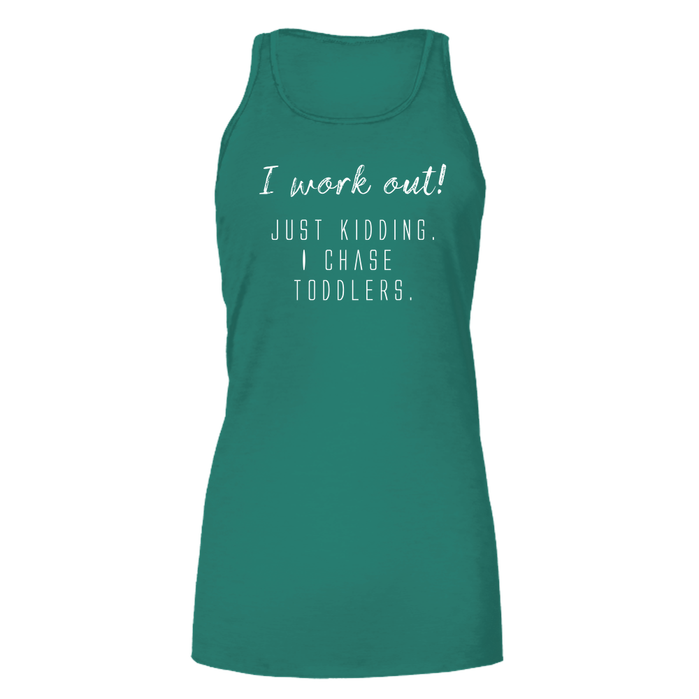 I work out! Dark - Bella Flowy Tank