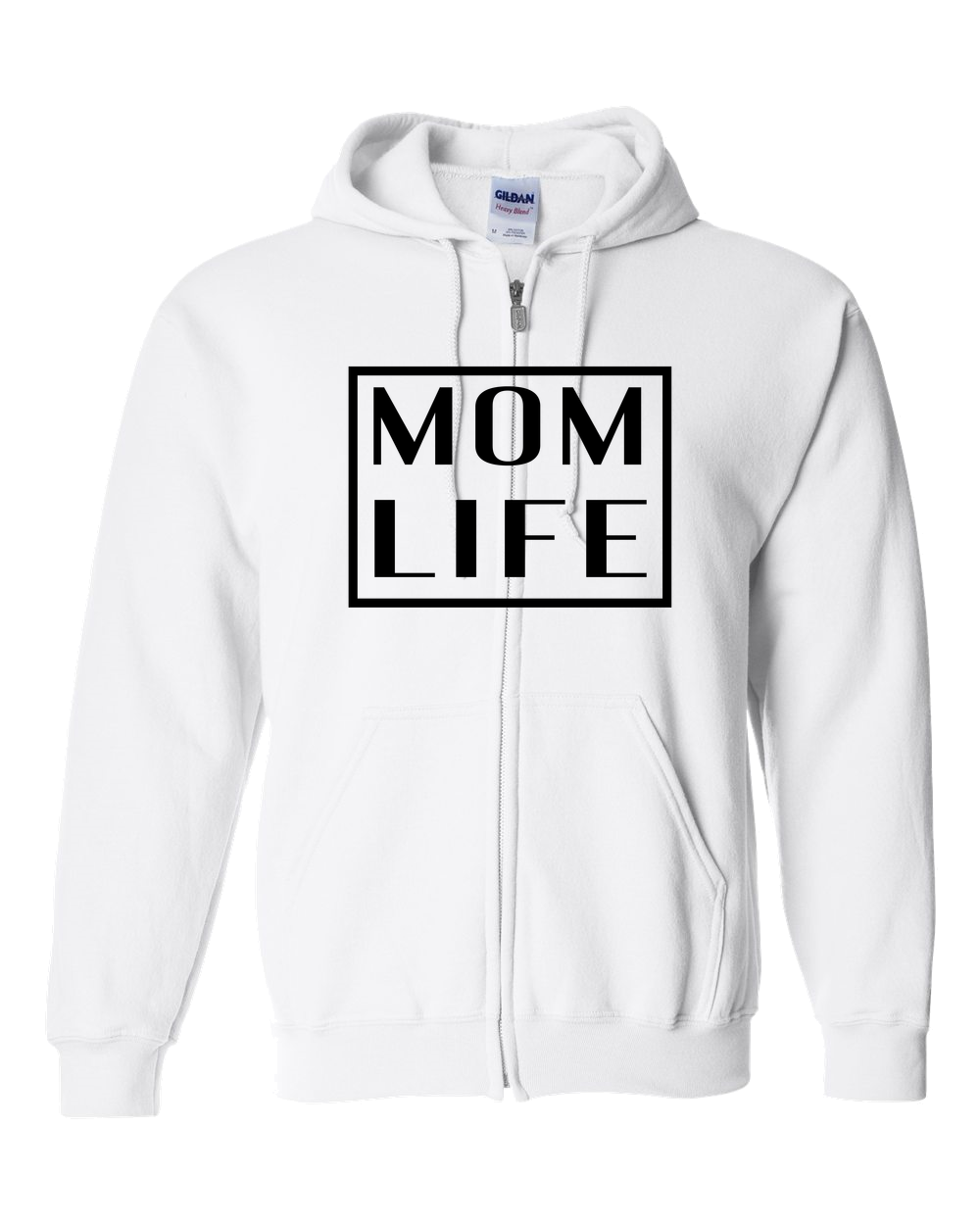 Mom Life Light - Adult Zipper Hoodie