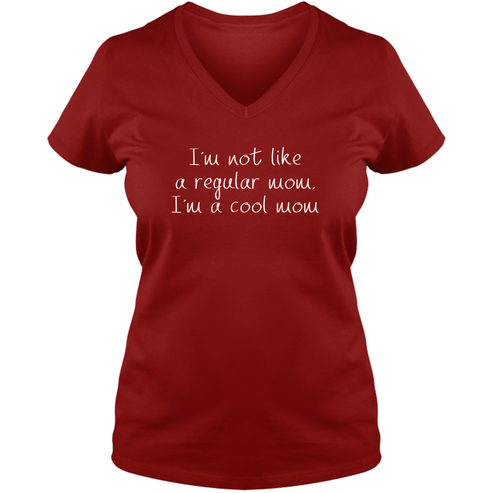 Not Like Regular Mom Dark - Ladies V Neck Tee