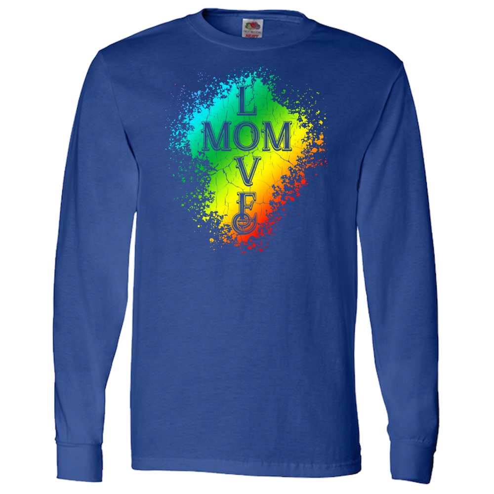 Mom Love Adult Long Sleeve Tee - Dark