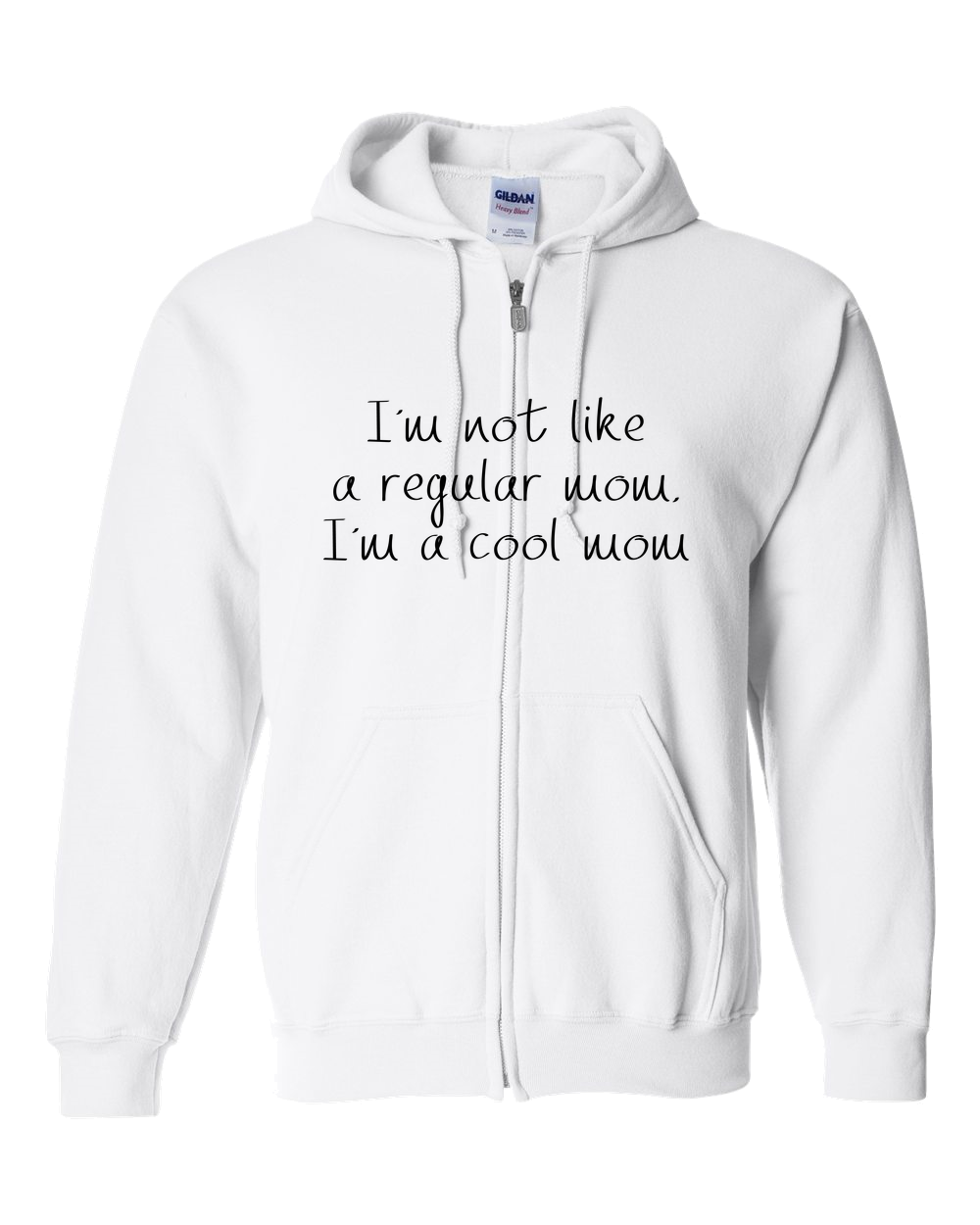 Not Like Regular Mom Light - Adult Zipper Hoodie