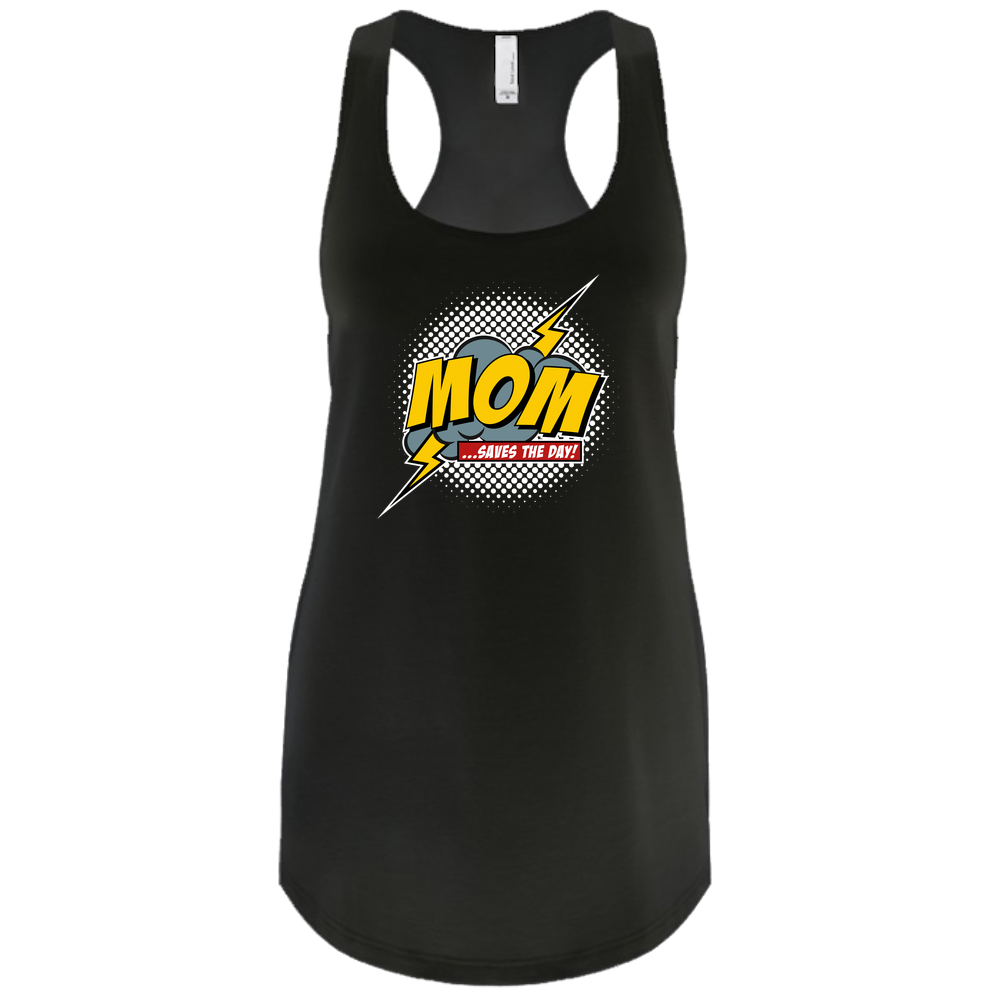 Mom Saves The Day Next Level Tank - Dark