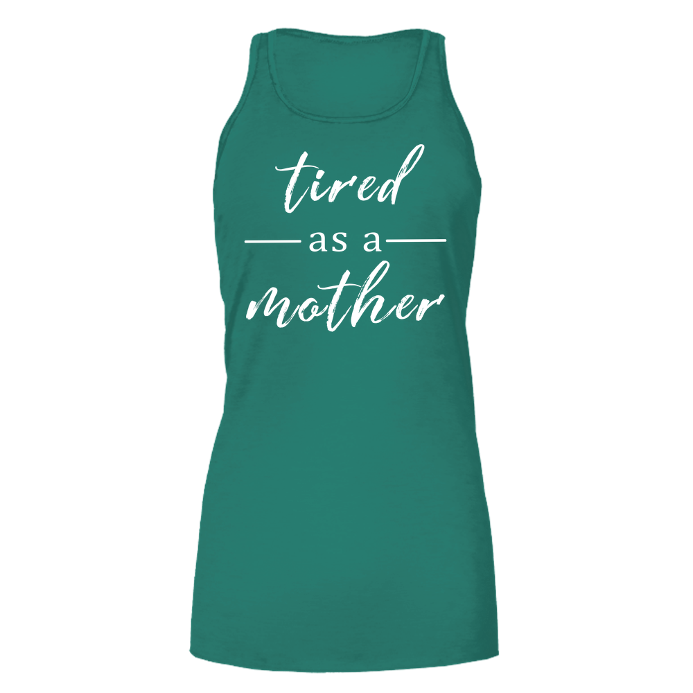Tired as a Mother Dark - Bella Flowy Tank