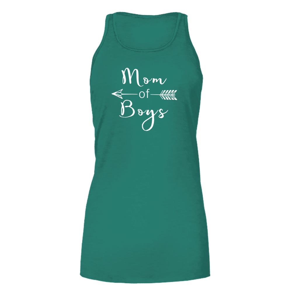Mom Of Boys Dark - Bella Flowy Tank