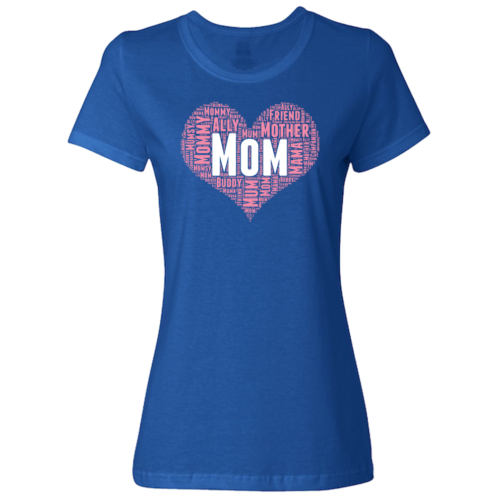 Mom Heart Ladies Classic Tees - Dark