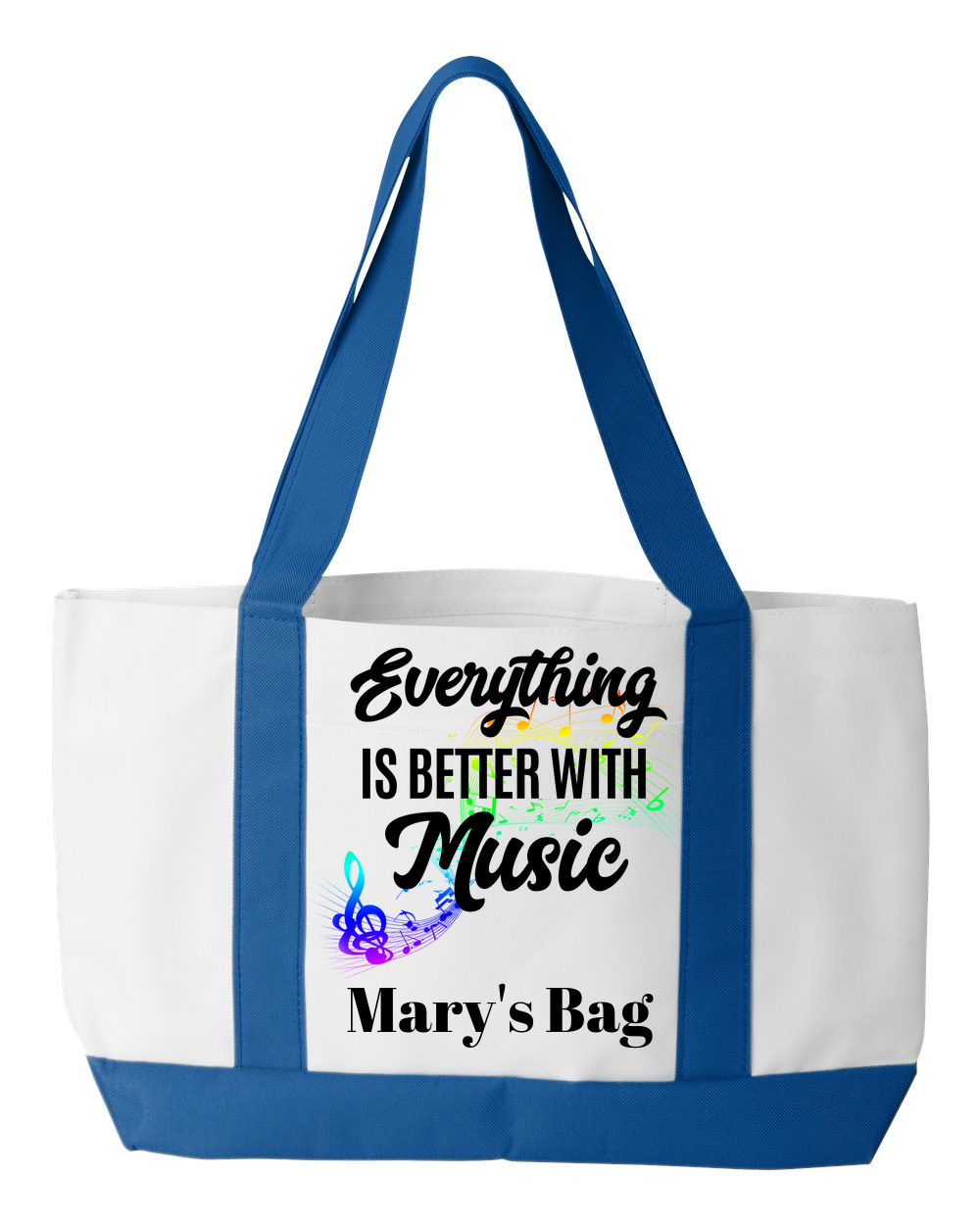 Everything Music Personalized Tote Bag