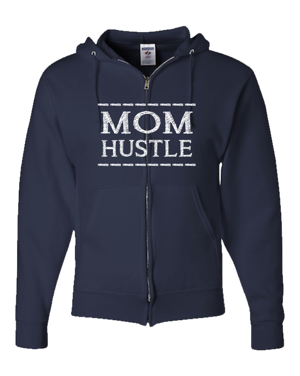 Mom Hustle Dark - Adult Zipper Hoodie