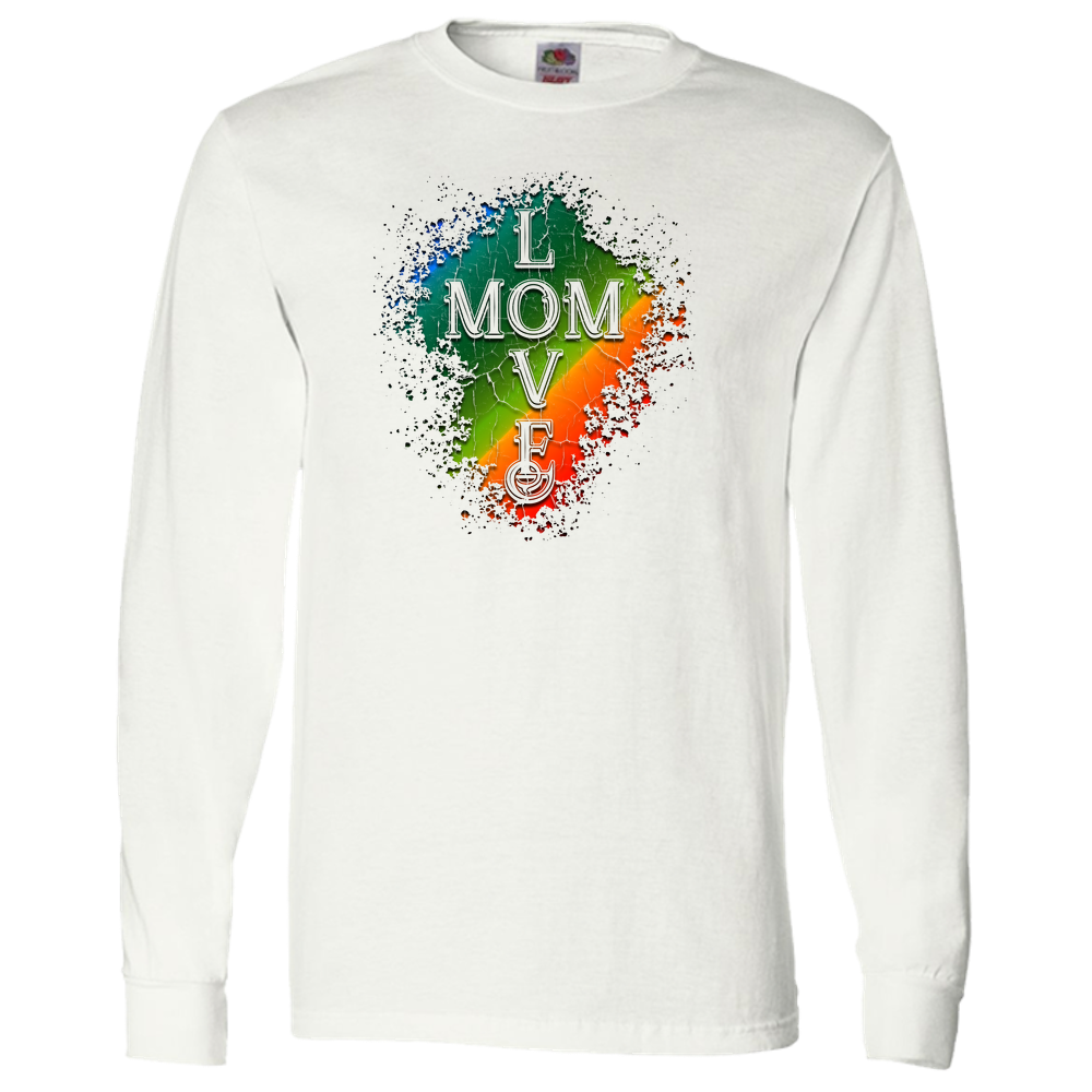 Mom Love Adult Long Sleeve Tee - Light