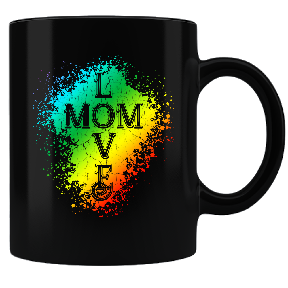 Mom Love Coffee Mug - Black