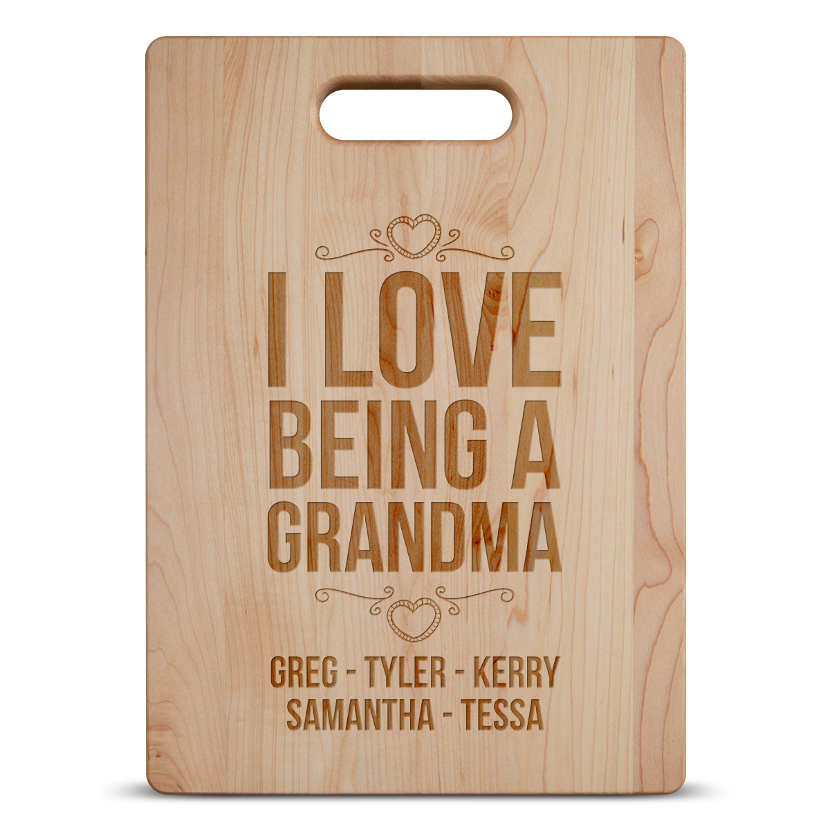 Love Being Grandma Cutting Board - Maple