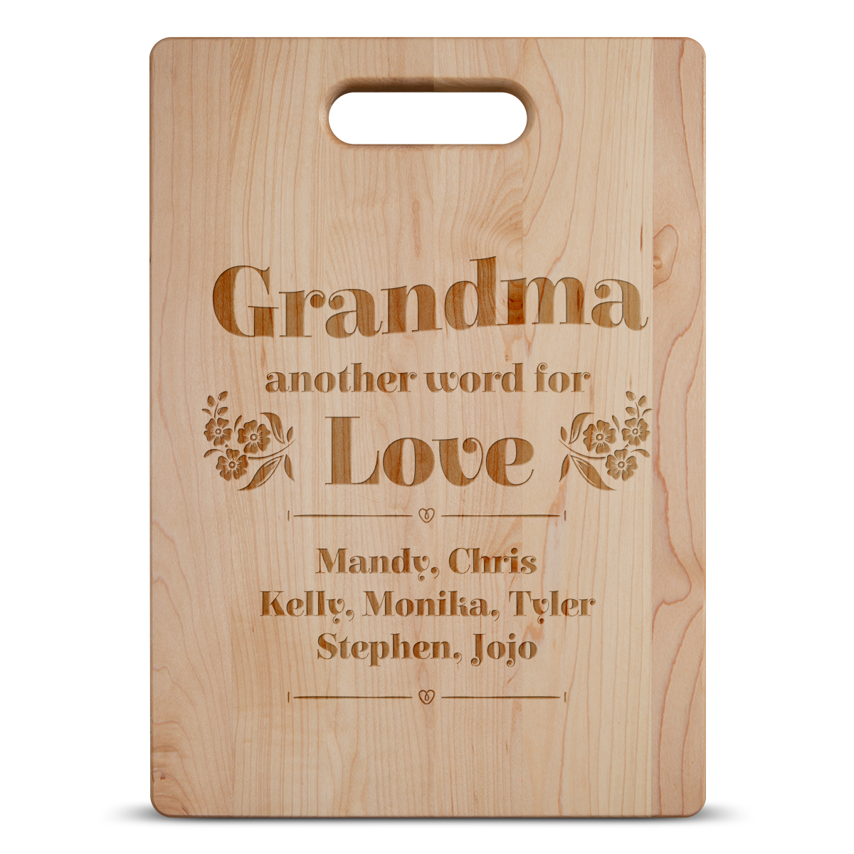Grandma is Love Cutting Board - Maple