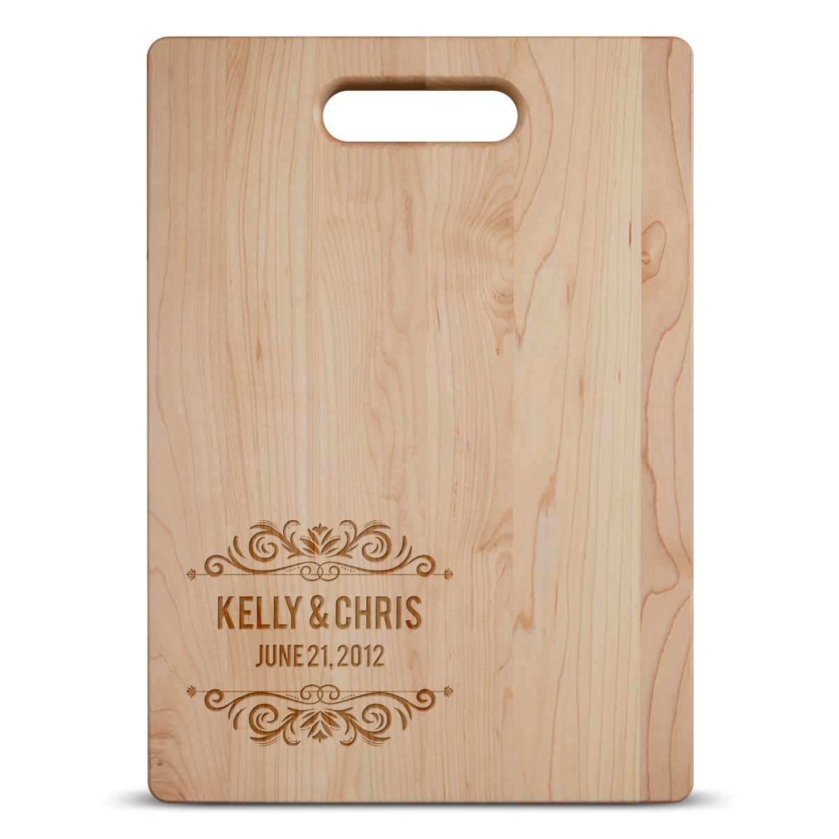 Love Names Date Cutting Board - Maple