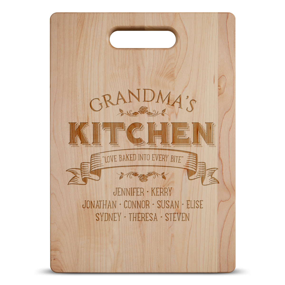 Love Baked Grandma Cutting Board - Maple