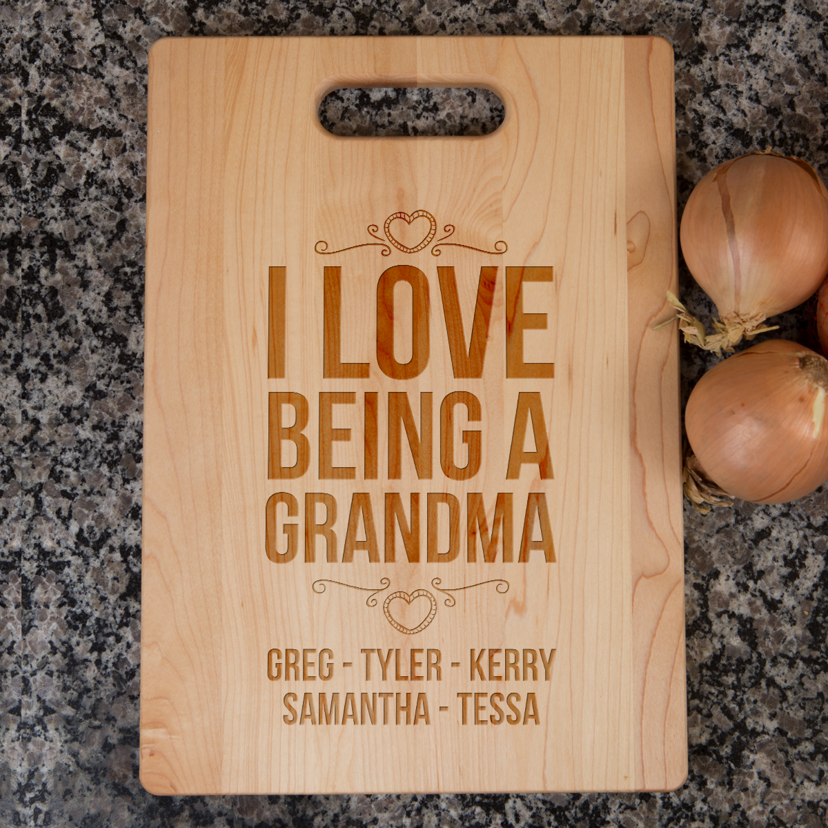 Love Being Grandma Cutting Board - Maple