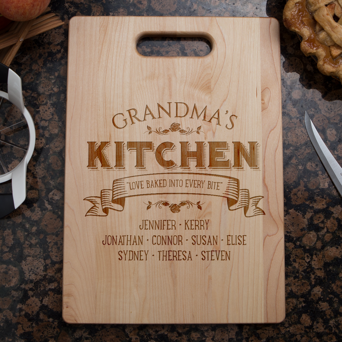 Love Baked Grandma Cutting Board - Maple