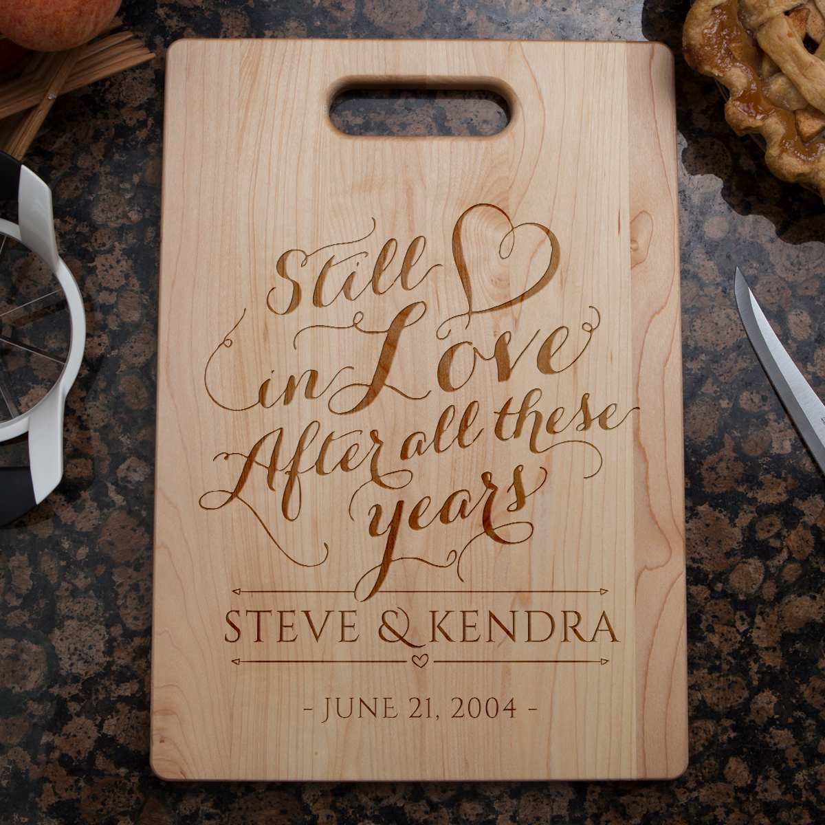 Still in Love Cutting Board - Maple