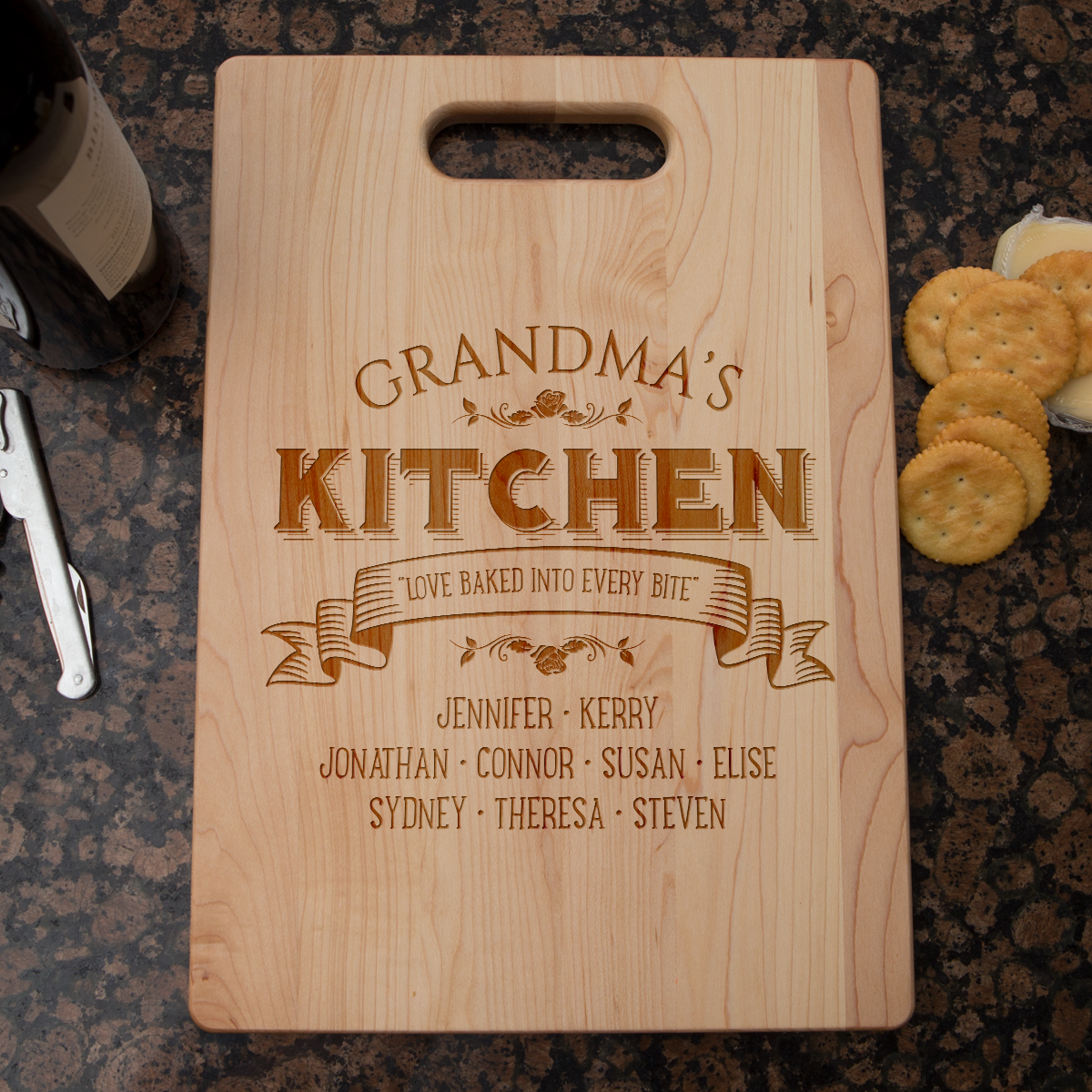 Love Baked Grandma Cutting Board - Maple