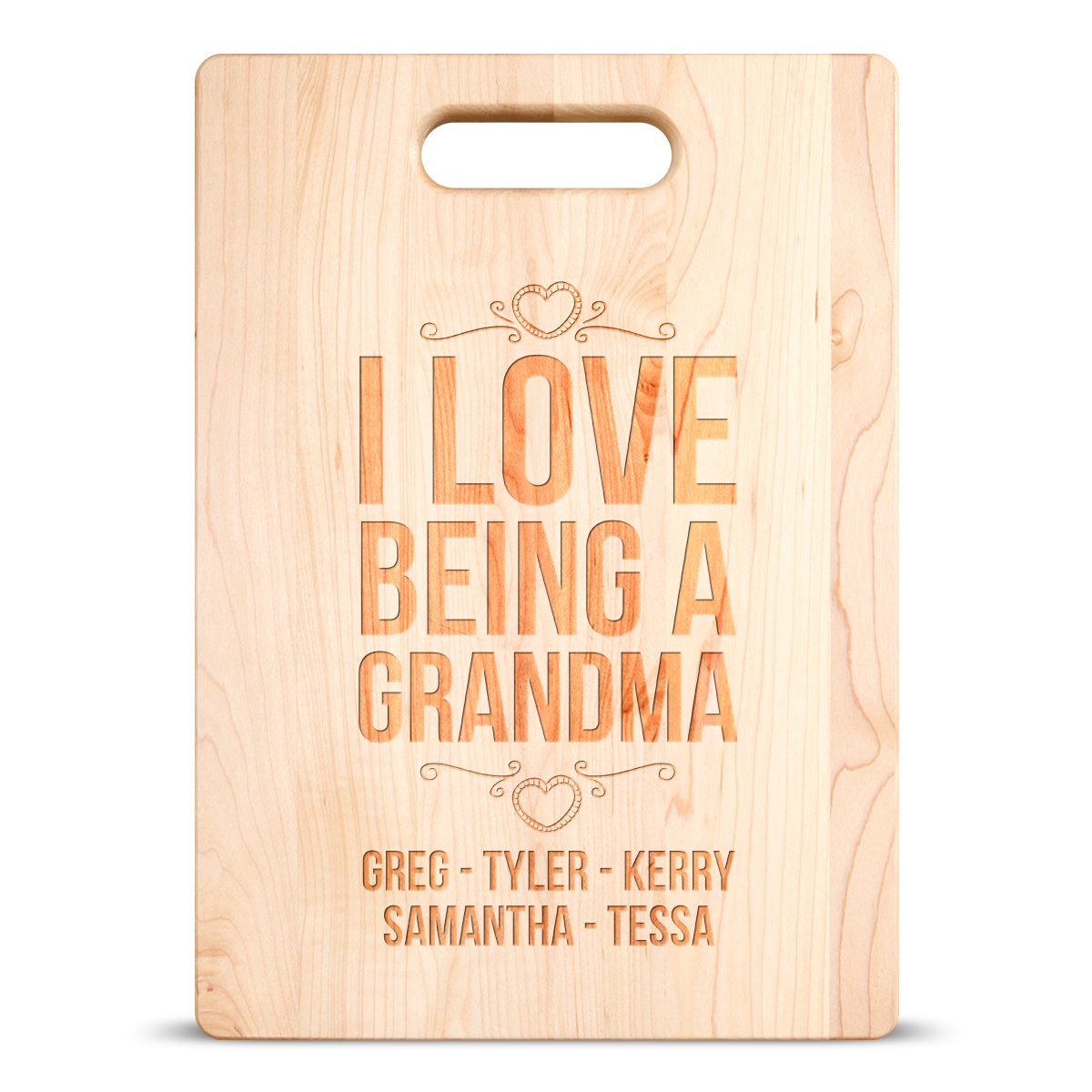 Love Being Grandma Cutting Board - Maple