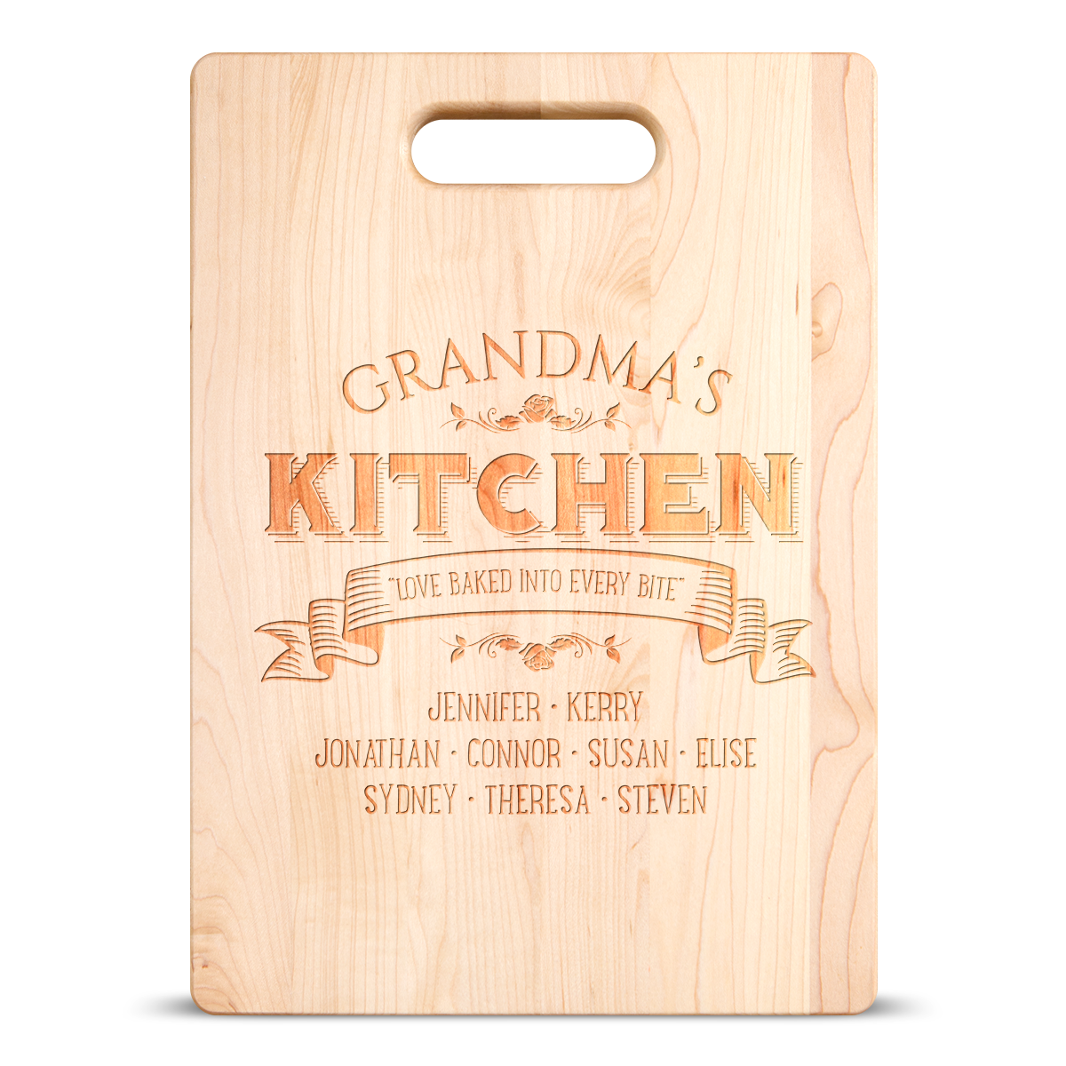 Love Baked Grandma Cutting Board - Maple