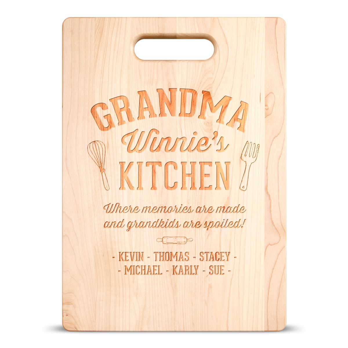 Grandma Kitchen Cutting Board - Maple