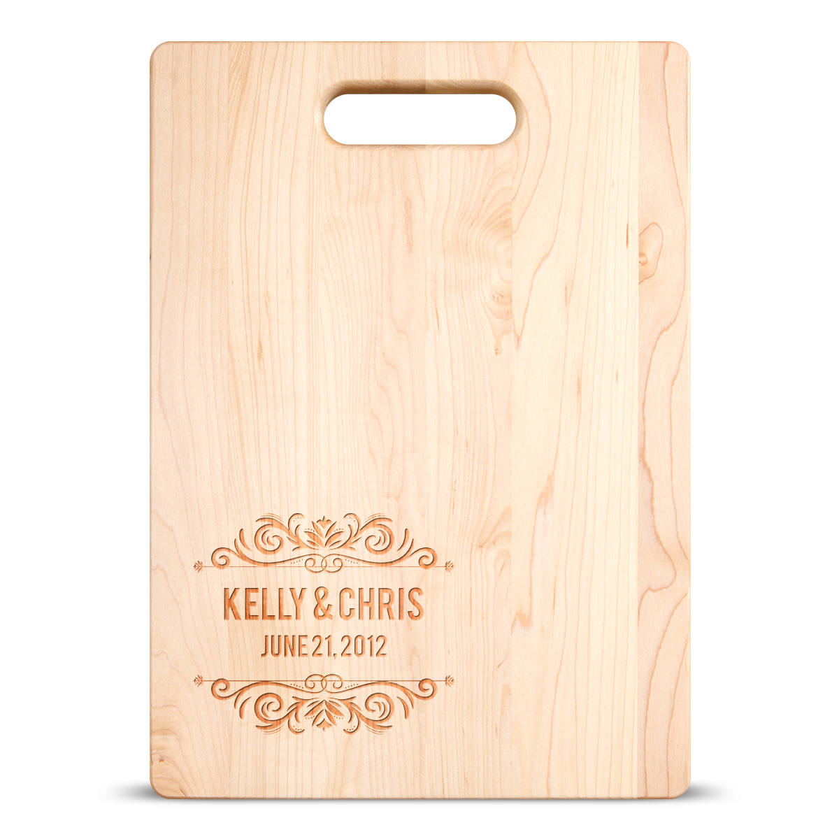 Love Names Date Cutting Board - Maple