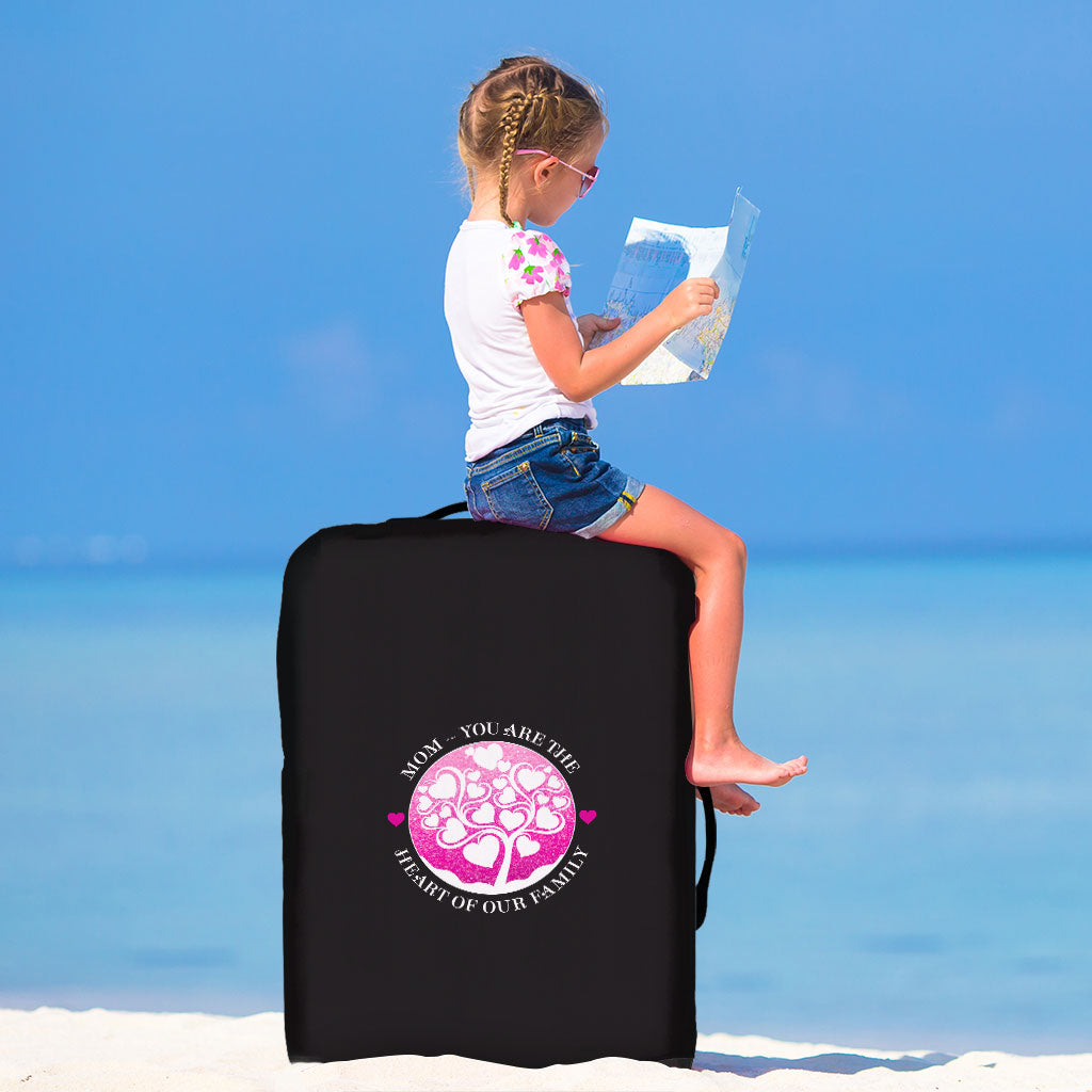 Mom Heart of Family Luggage Covers