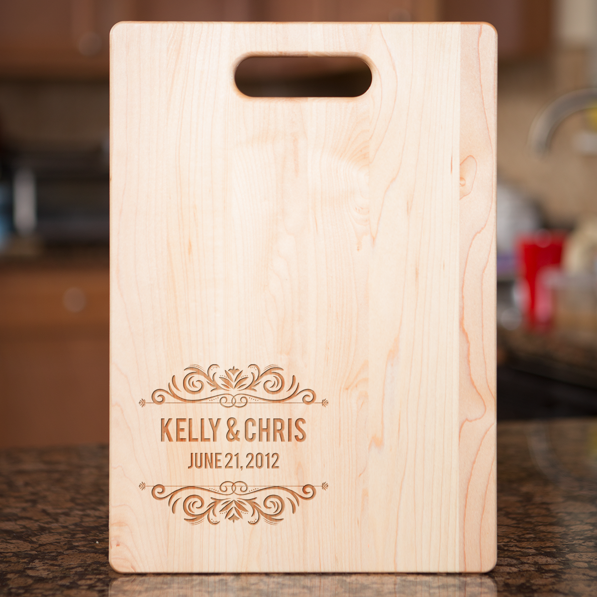 Love Names Date Cutting Board - Maple