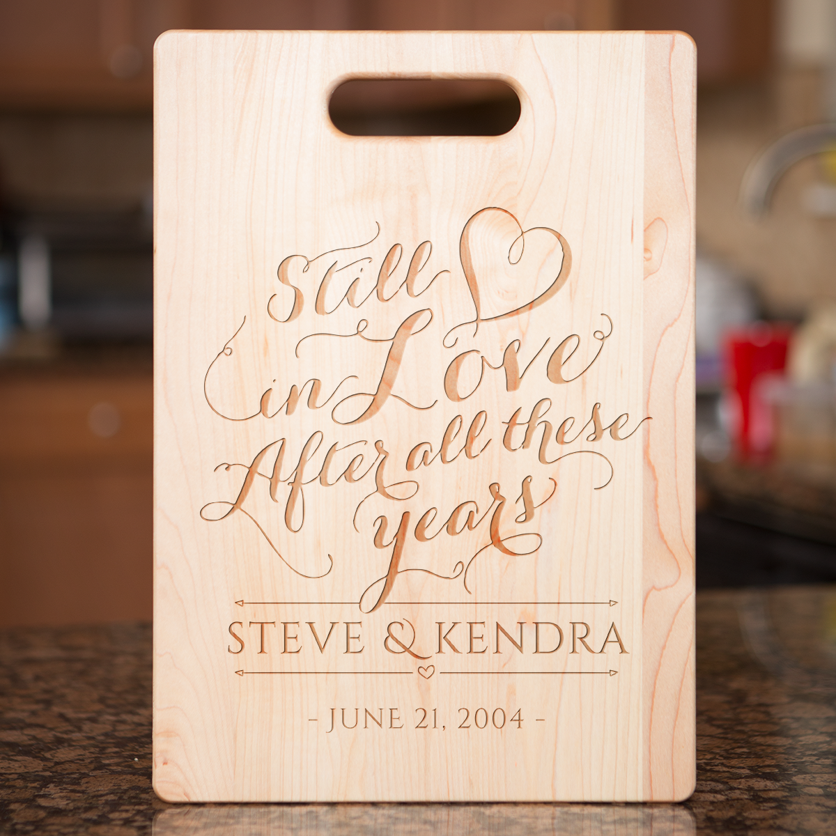 Still in Love Cutting Board - Maple