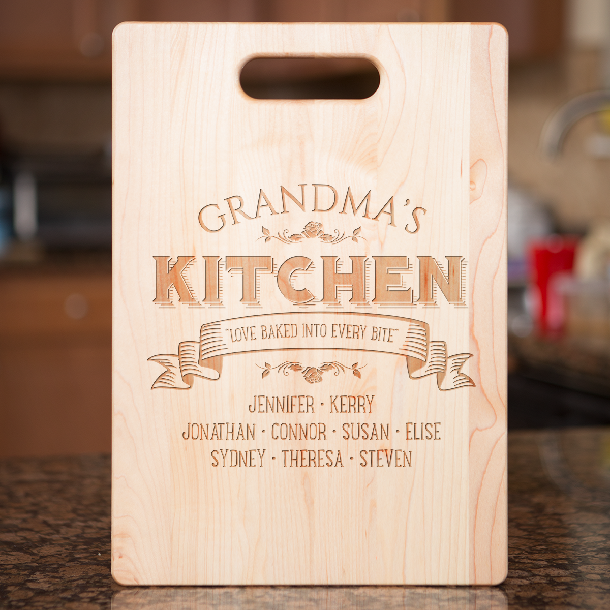 Love Baked Grandma Cutting Board - Maple