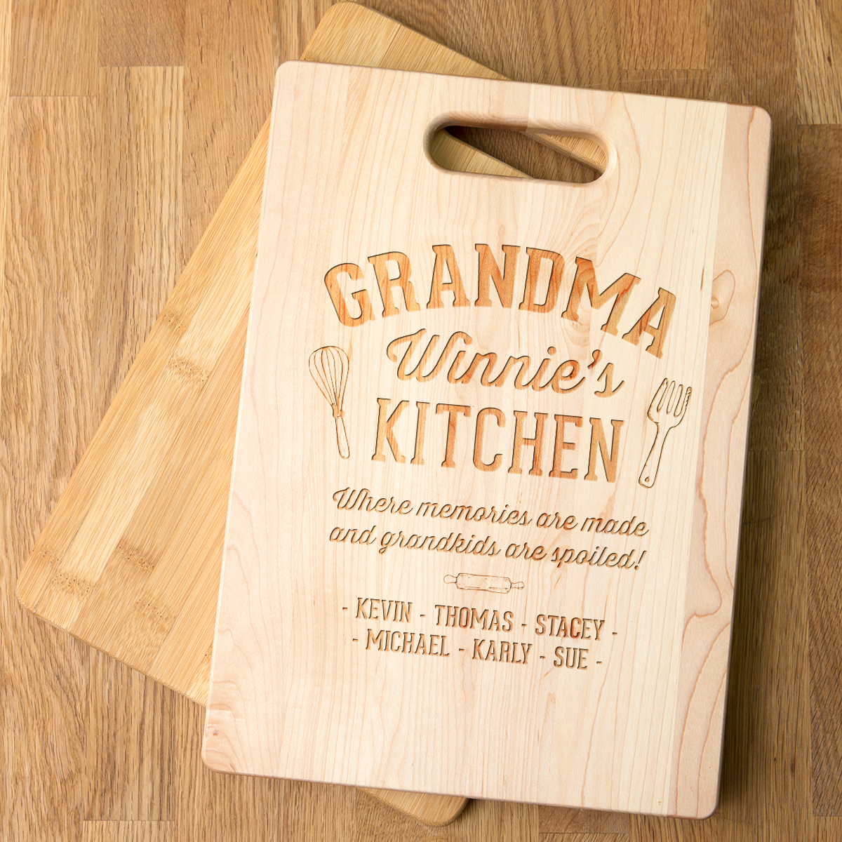 Grandma Kitchen Cutting Board - Maple