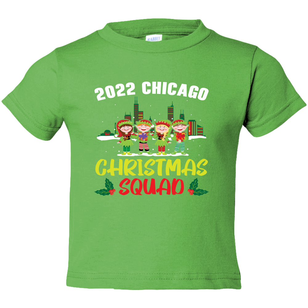 2022 Chicago Christmas Squad-Light Toddler Tees