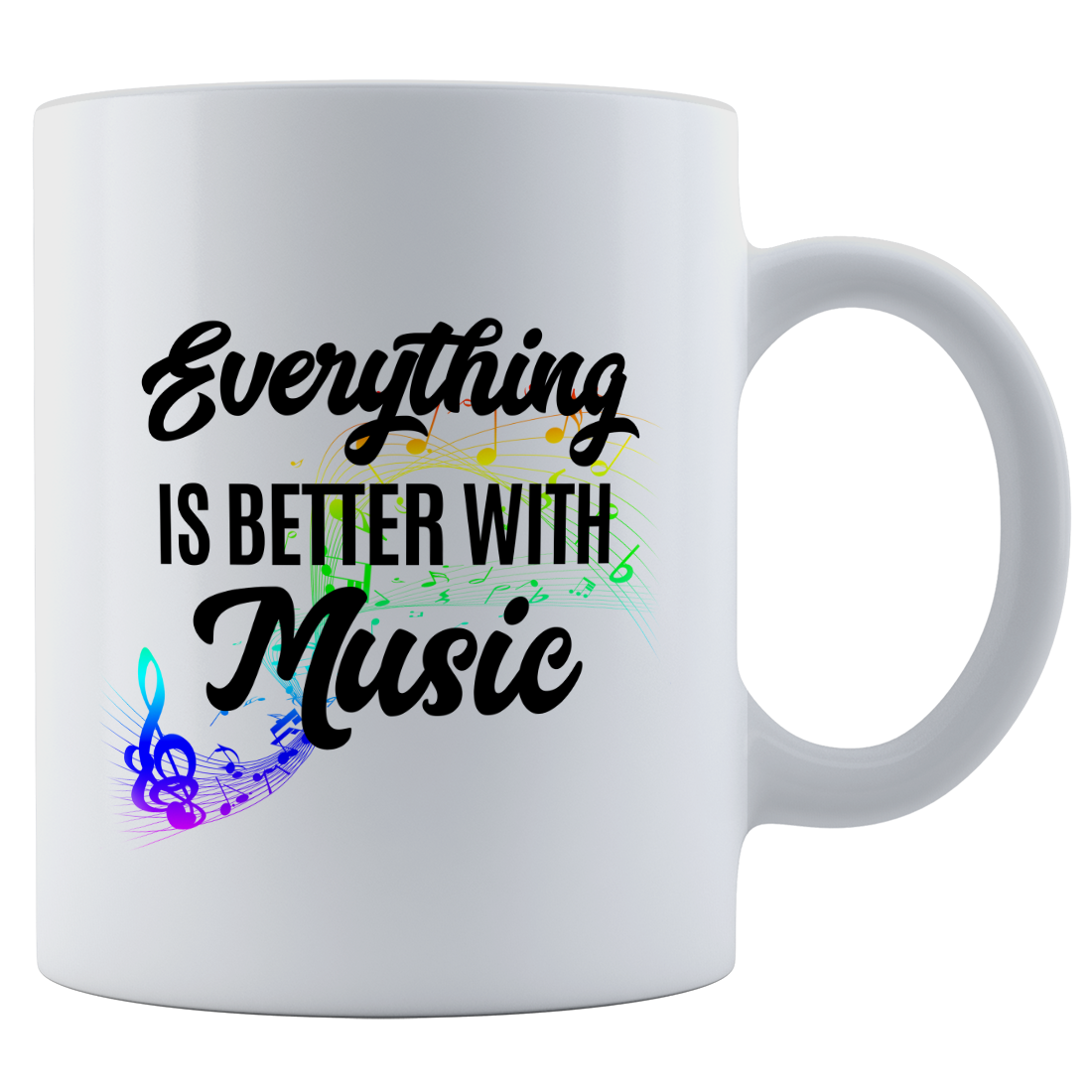 Everything Music Personalized Coffee Mug - White