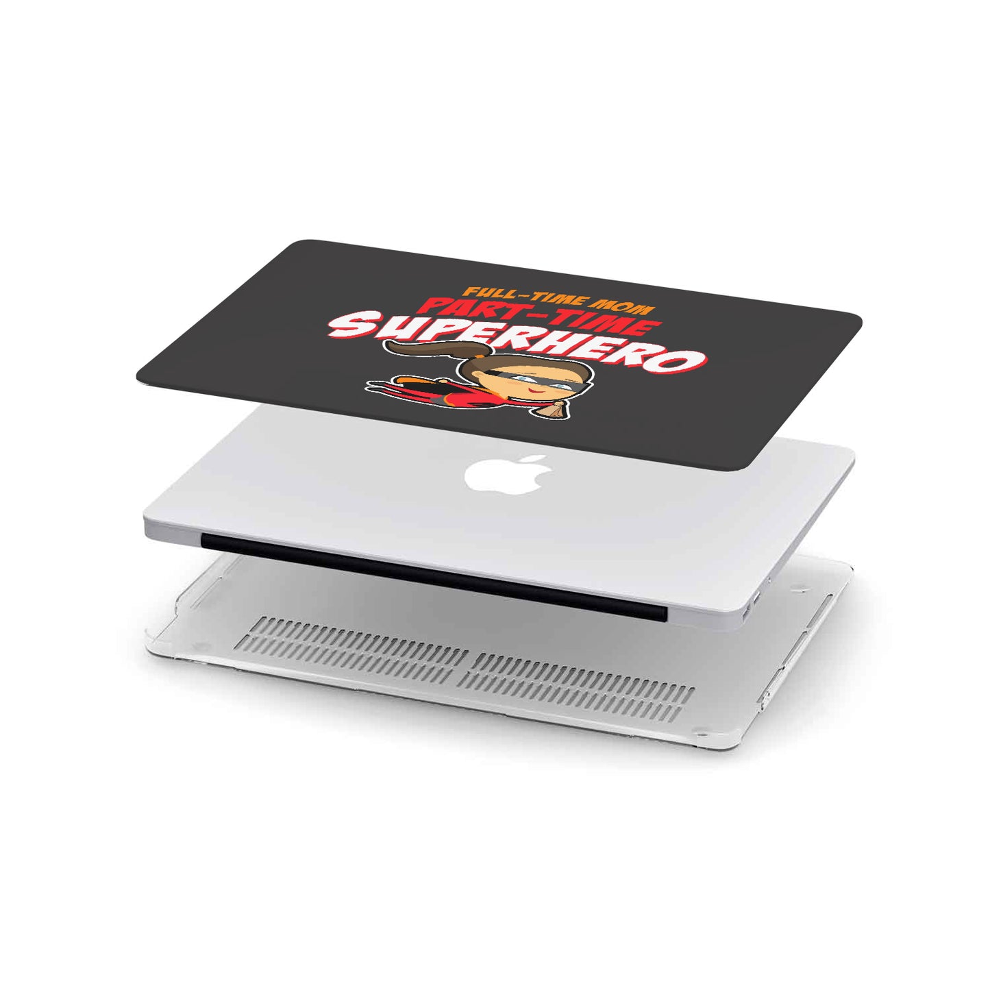 Part-Time Superhero MacBook Case - Dark