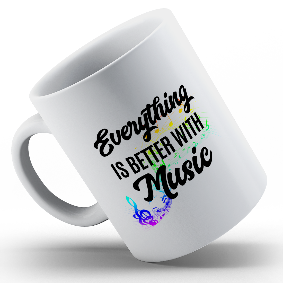 Everything Music Personalized Coffee Mug - White