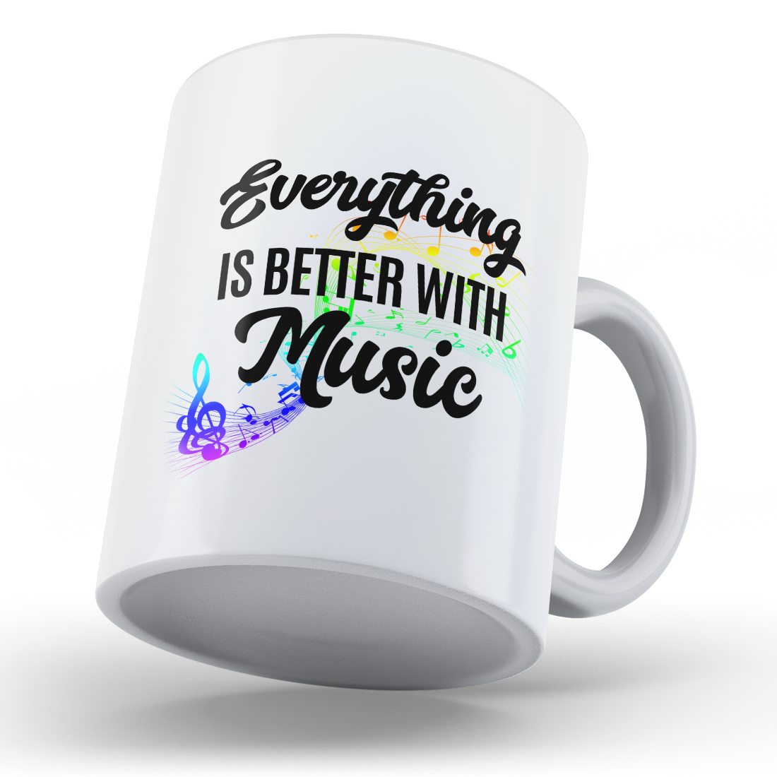 Everything Music Personalized Coffee Mug - White